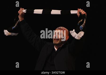 Newcastle, Royaume-Uni. 29 mars 2025. L'ancien attaquant de Newcastle United Alan Shearer lors du Newcastle United Carabao Cup Celebration Parade 2025 à Newcastle upon Tyne le samedi 29 mars 2025. (Photo : Michael Driver | mi News) crédit : MI News & Sport /Alamy Live News Banque D'Images