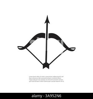 icône de flèche cupidon isolé sur fond gris. Illustration de Vecteur