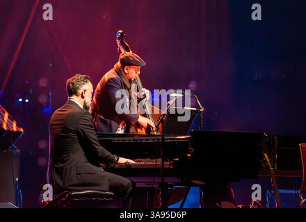 Londres, Royaume-Uni. 29 mars 2025. Le groupe britannique Penguin Café joue un concert au Royal Albert Hall pour aider le Teenage cancer Trust. Crédit : ernesto rogata/Alamy Live News Banque D'Images