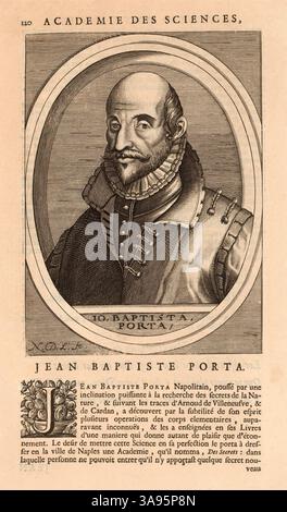 1600 , ITALIE : le célèbre philosophe italien , polymathe , occultiste , dramaturge et alchimiste GIOVANNI BATTISTA DELLA PORTA ( 1535 CA - 1615 ). Portrait sur fronton tiré d'un livre , gravé par N.D.L., 1682 . - FISIOGNOMICA - PHYSIONOMIE - FILOSOFO - FILOSOFIA - ALCHIMIE - ALCHIMIA - ALCHIMISTA - PHILOSOPHIE - TEATRO - THÉÂTRE - commediografo - drammaturgo - dramaturge - dramaturge - Giambattista - Giovambattista - MATEMATICO - MATEMATICA - METEOROLOGO - METEOROLOGO - MÉTÉOROLOGIE - ASTROLOGO - ASTROLOGUE - ULTROLOGIA - OCCTO - OCCTICOCCTO - OCCTO - OCCTICOLTICOLTICOLLO Banque D'Images