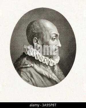 1600 CA , ITALIE : le célèbre philosophe italien , polymathe , occultiste , dramaturge et alchimiste GIOVANNI BATTISTA DELLA PORTA ( 1535 CA - 1615 ). Portrait gravé du XIXe siècle. - FILOSOFO - FILOSOFIA - ALCHIMIE - ALCHIMIA - ALCHIMISTA - PHILOSOPHIE - TEATRO - THÉÂTRE - commediografo - drammaturgo - dramaturgo - Giambattista - Giovambattista - MATEMATICO - MATEMATICA - METEOROLOGO - MÉTÉOROLOGIE - ASTROLOGO - ASTROLOGIA - ASTROLOGUE - ASTROLOGIE - OCCULTO - OCCULTISTA - OCCULTE - COLLATISTE - illustration - COLLERETTE - COLLERETTE - collerette - illustration Banque D'Images