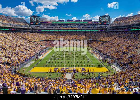 14 octobre 2017 : vue générale du Tiger Stadium pendant le match entre les Tigers de la LSU et les Tigers d'Auburn au Tiger Stadium de Baton Rouge, LOUISIANE. Les Tigres de la LSU ont battu les Tigres d'Auburn 27-23. Stephen Lew/CSM(image de crédit : &copy ; Stephen Lew/CSM via ZUMA Wire) Banque D'Images