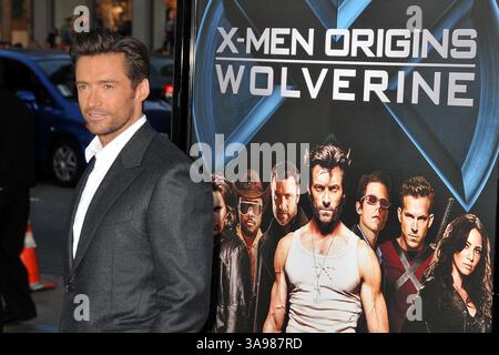 28 avril 2009 - Hollywood, CA, États-Unis - 28 avril 2009 - Hollywood, CA - Hugh Jackman. « X-Men Origins : Wolverine », projection industrielle de Los Angeles au Grauman's Chinese Theatre. Crédit photo : Byron Purvis/AdMedia Banque D'Images
