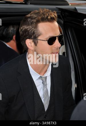 28 avril 2009 - Hollywood, CA, États-Unis - 28 avril 2009 - Hollywood, CA - Ryan Reynolds. « X-Men Origins : Wolverine », projection industrielle de Los Angeles au Grauman's Chinese Theatre. Crédit photo : Byron Purvis/AdMedia Banque D'Images