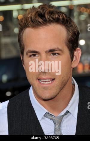 28 avril 2009 - Hollywood, CA, États-Unis - 28 avril 2009 - Hollywood, CA - Ryan Reynolds. « X-Men Origins : Wolverine », projection industrielle de Los Angeles au Grauman's Chinese Theatre. Crédit photo : Byron Purvis/AdMedia Banque D'Images