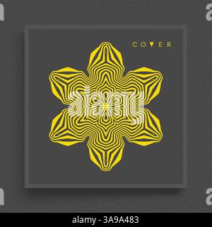 Résumé de l'élément de conception à rayures. Vector illustration avec effet dynamique. Illustration de Vecteur