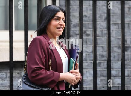 Shabana Mahmood, Lord Chancelier et Secrétaire d'État à la Justice, député travailliste de Birmingham Ladywood, quittant Downing Street, Londres, Royaume-Uni Banque D'Images
