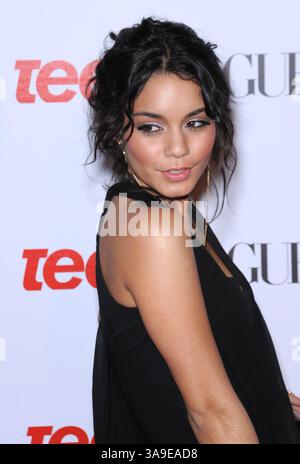 18 septembre 2008 - Los Angeles, CA, États-Unis - 18 septembre 2008 - Los Angeles, Californie - Vanessa Hudgens. Teen Vogue's Young Hollywood issue Party 2008 au Los Angeles County Museum of Art. Crédit photo : Jaguar/AdMedia Banque D'Images