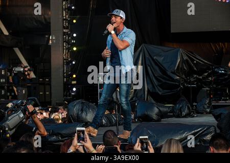 21 septembre 2017 - Austin, Texas, USA - Granger Smith se produit à l'amphithéâtre Austin360 à Austin, Texas, le 21 septembre 2017 (21/09/17). Photo de GRANGER SMITH. (Crédit image : © Michael Mullenix via ZUMA Wire) Banque D'Images