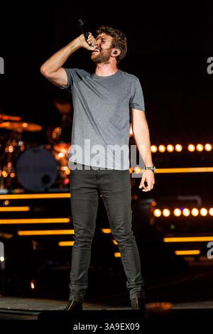21 septembre 2017 - Austin, Texas, USA - Brett Eldredge se produit à l'amphithéâtre Austin360 à Austin, Texas, le 21 septembre 2017 (21/09/17). Photo de BRETT ELDREDGE. (Crédit image : © Michael Mullenix via ZUMA Wire) Banque D'Images