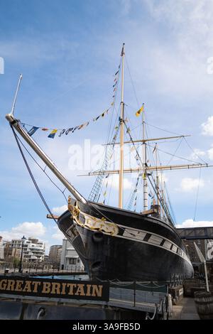 Navire-musée SS Great Britain au port de Bristol UK Banque D'Images
