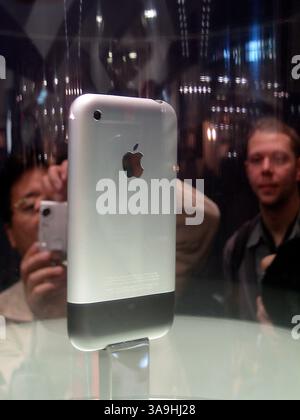 Jan 09, 2007 - San Francisco, CA, États-Unis - Apple présente l'iPhone et l'iTV au Macworld 2007 à San Francisco. NL Banque D'Images