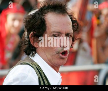 19 mai 2007 - Anaheim, CA, États-Unis - le musicien KEITH RICHARDS lors de la première mondiale de « Pirates des Caraïbes : à la fin du monde » à Disneyland à Anaheim. (Crédit image : © David Baxter/ZUMA Press) Banque D'Images