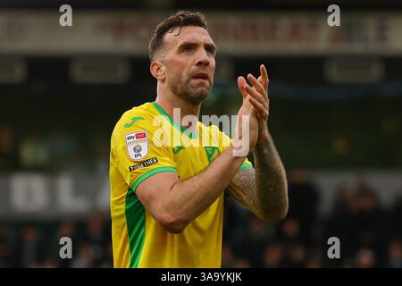 Shane Duffy of Norwich City - Norwich City v West Bromwich Albion, Sky Bet Championship, Carrow Road, Norwich, UK - 29th match 2025 usage éditorial seulement - des restrictions DataCo s'appliquent Banque D'Images