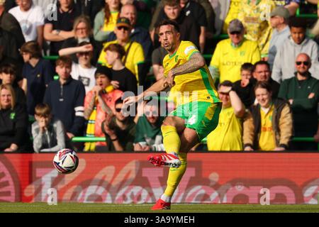 Shane Duffy of Norwich City - Norwich City v West Bromwich Albion, Sky Bet Championship, Carrow Road, Norwich, UK - 29th match 2025 usage éditorial seulement - des restrictions DataCo s'appliquent Banque D'Images