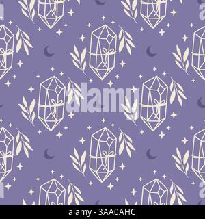 Motif sans couture vectoriel mystique Illustration de Vecteur
