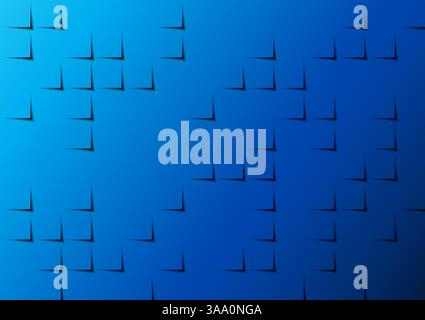 Fond abstrait, formes carrées géométriques, tons bleus se chevauchant comme une feuille de papier avec des ombres en dessous. Fond d'entreprise, fond d'écran Illustration de Vecteur