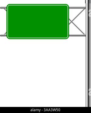Panneau de signalisation vierge. Illustration vectorielle Illustration de Vecteur