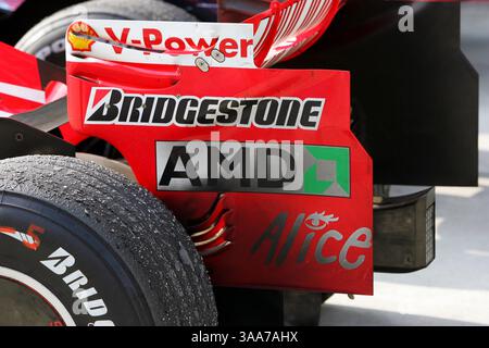 Avril 08, 2007 - Sepang, Kuala Lumpur, Malaisie - Ferrari F2007. Championnat du monde de formule 1, route 2, Grand Prix de Malaisie, course, Sepang, Malaisie, dimanche 8 avril 2007. (Crédit image : © Sutton Motorsports/ZUMA Press) RESTRICTIONS : DROITS en Amérique du Nord et du Sud SEULEMENT ! Banque D'Images