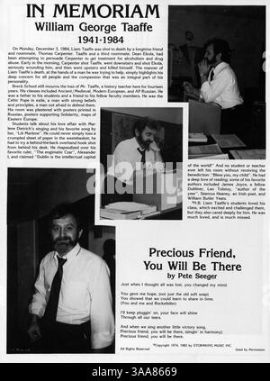 L'annuaire 1985 de Breck Mustang recense la vie étudiante, les réalisations scolaires, l'athlétisme et les activités parascolaires qui ont défini l'année scolaire 1984-1985. Banque D'Images