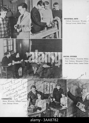 L'édition 1941 d'Echowan, annuaire de l'école secondaire Louis Park, documente les réalisations académiques et parascolaires des élèves, des enseignants et de l'athlétisme de l'année scolaire 1940-1941. Banque D'Images