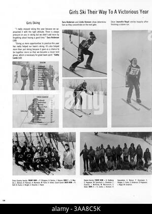 Cette édition 1975 de l’annuaire Whigrean de l’Edina East High School met en lumière les événements et les réalisations importants de l’année scolaire 1974-1975, y compris les sports, les clubs et la réussite scolaire. Banque D'Images