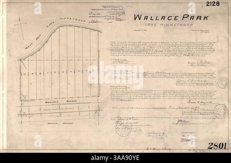 Wallace Park, situé dans le comté de Hennepin, offre une variété d'activités récréatives de plein air pour la communauté, y compris des sentiers pédestres, des espaces verts et des installations sportives. Banque D'Images