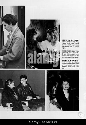 L'annuaire de 1987 de Jefferson High documente les activités académiques, sportives et parascolaires des élèves au cours de l'année scolaire 1986-1987. Banque D'Images