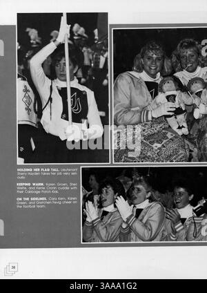 Cet annuaire de 1987 de Jefferson High enregistre les réalisations des étudiants, les compétitions sportives, les clubs, les professeurs et les événements au cours de l'année scolaire 1986-1987. Banque D'Images