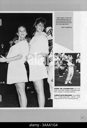 L'annuaire 1987 de Jefferson High capture les expériences académiques, sportives et parascolaires des élèves au cours de l'année scolaire 1986-1987. Banque D'Images