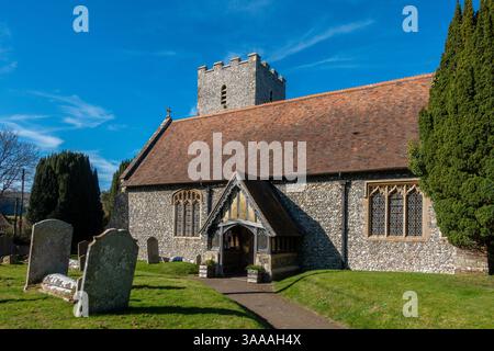Sainte Marie la Vierge, Eglise, Nonington, Kent, Angleterre Banque D'Images