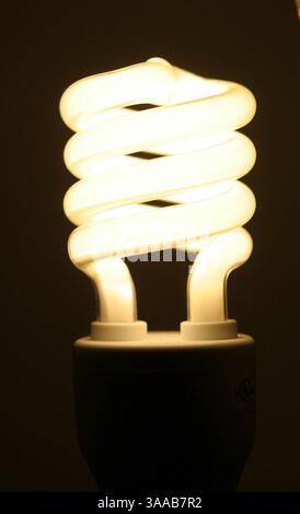 24 juillet 2006 ; San Francisco, CA, États-Unis ; les ampoules fluorescentes compactes (LFC) écoénergétiques consomment 66 % moins d'énergie qu'une ampoule à incandescence standard et durent jusqu'à 10 fois plus longtemps. Le remplacement d'une lampe à incandescence de 100 watts par une lampe fluocompacte de 32 watts peut vous faire économiser au moins 30 $ en coûts d'énergie pendant toute la durée de vie de l'ampoule. Crédit obligatoire : photo de Krista Kennell/ZUMA Press. (©) Copyright 2006 par Krista Kennell Banque D'Images