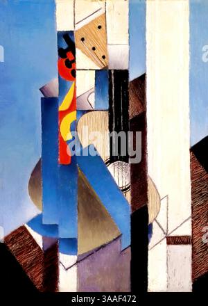 Guitare, 1913 (peinture) de gris, Juan (1887-1927) espagnol Illustration de Vecteur