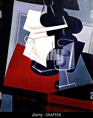 Nature morte sur une table, 1916 (peinture) de gris, Juan (1887-1927) espagnol Illustration de Vecteur