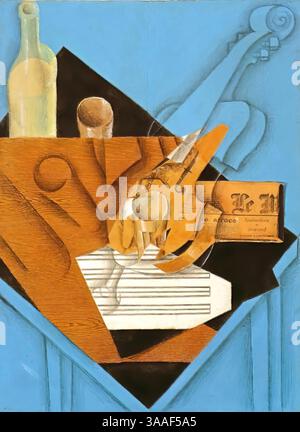 La table des musiciens, 1914 (peinture) de gris, Juan (1887-1927) espagnol Illustration de Vecteur