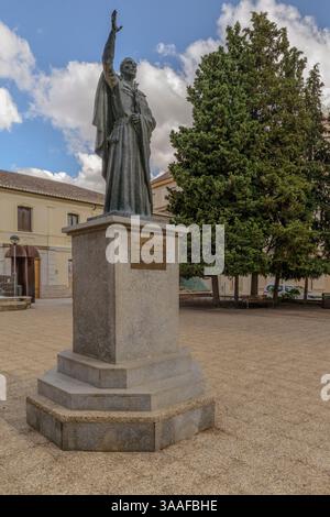 Saint Jean d'Avila, docteur de l'Église universelle, Plaza de los Mercedarios, Ciudad Real, communauté autonome de Castille-la Manche, Espagne, Europe. Banque D'Images