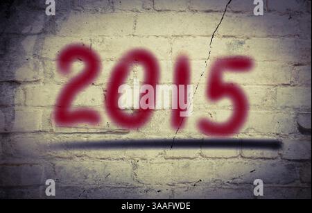 Bonne Année 2015 Concept Banque D'Images