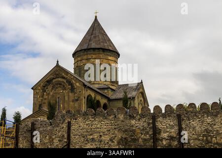Église Svetitskhoveli (cathédrale) à Mtskheta, Géorgie, Asie Banque D'Images