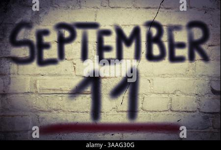 Concept 11 septembre Banque D'Images