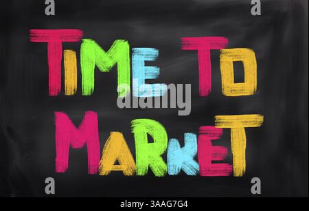 Les délais de mise en marché Concept Banque D'Images