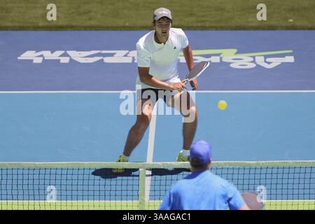 AO Pickleball Slam Tounament joué à l'Australian Open 2025, Melbourne Park, Melbourne, Victoria, Australie, Océanie Banque D'Images
