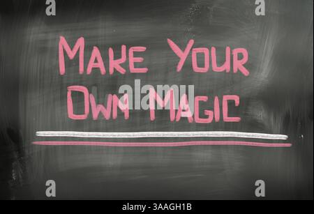 Faites votre propre concept magique Banque D'Images