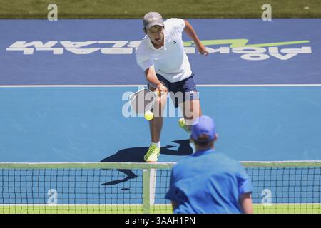 AO Pickleball Slam Tounament joué à l'Australian Open 2025, Melbourne Park, Melbourne, Victoria, Australie, Océanie Banque D'Images