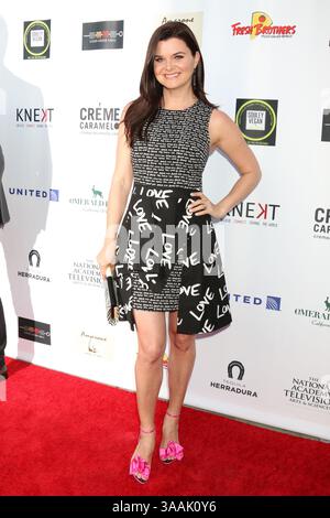 25 avril 2018 - Los Angeles, CA, États-Unis - LOS ANGELES - APR 25 : Heather Tom à la réception des nominés NATAS Daytime Emmy au Hollywood Museum le 25 avril 2018 à Los Angeles, CA (crédit image : © Kathy Hutchins via ZUMA Wire) Banque D'Images