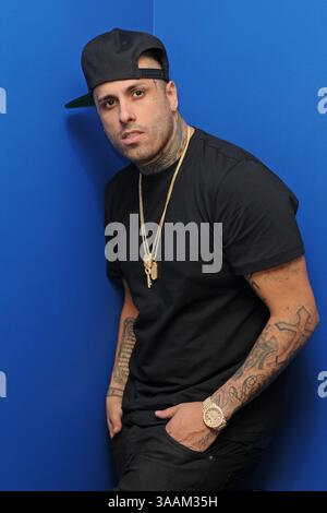 18 mai 2016 - Fort Lauderdale, Floride, États-Unis d'Amérique - FORT LAUDERDALE, FL - 18 MAI : Nicky Jam pose pour un portrait à la station de radio y-100 le 18 mai 2016 à Fort Lauderdale, Floride....personnes : Nicky Jam. (Crédit image : © Storms Media Group/SMG via ZUMA Wire) Banque D'Images