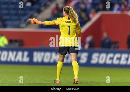 12 mai 2018 - Bridgeview, Illinois, États-Unis - Bridgeview, il - samedi 12 mai 2018 : Chicago Red Stars vs Houston Dash au Toyota Park. (Crédit image : © Daniel Bartel/ISIPhotos via ZUMA Wire) Banque D'Images