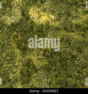 Texture de saleté sans couture avec de petites roches et des éclaboussures jaunes créant un motif naturel Banque D'Images