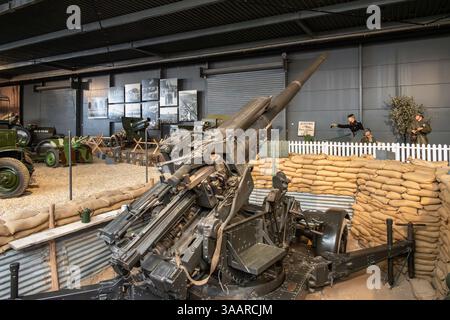 Diorama de la seconde Guerre mondiale, IWM Duxford, Royaume-Uni Banque D'Images
