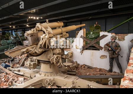 Diorama de la seconde Guerre mondiale, IWM Duxford, Royaume-Uni Banque D'Images