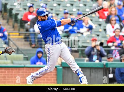 08 avril 2018 : les Blue Jays de Toronto désignent Kendrys Morales #8 lors d'un match MLB entre les Blue Jays de Toronto et les Texas Rangers au Globe Life Park à Arlington, Texas Toronto bat Texas 7-4 Albert Pena/CSM. (Image de crédit : &copy ; Albert Pena/CSM via ZUMA Wire) Banque D'Images